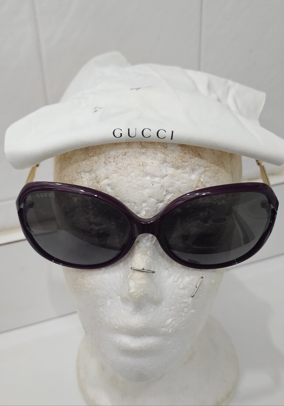 LIKE NEW...Gucci Women's Burgundy Sunglasses GG000765... Gorgeous!!! Authentic